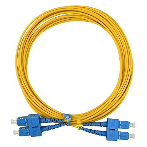 Image of 3M SC to SC OS2 Fiber Optic Patch Cable Singlemode Duplex Optical Patch Cord 9 /125m Fiber Optic Cable SC-SC DX 3 Meter (9.8ft)