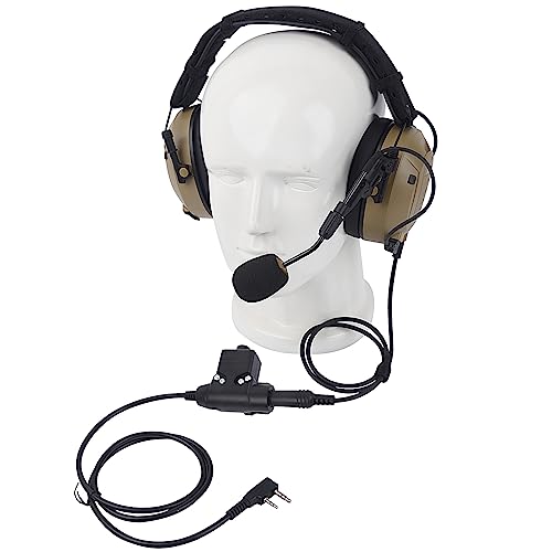 Auriculares militares walkie talkie de comunicación con reducción de ruido para caza RT68