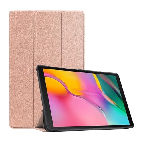 Étui en cuir Galaxy Tab S9 Ultra 14.6 triple volet or rose