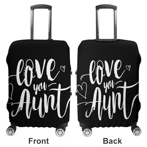 Love You Aunt Luggage Covers Washable Travel Suitcase Cover Elastic Baggage Protector3