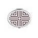 Traditional Four China Chinese Symbol Mirror Portable Fold Hand Makeup Double Side Glasses