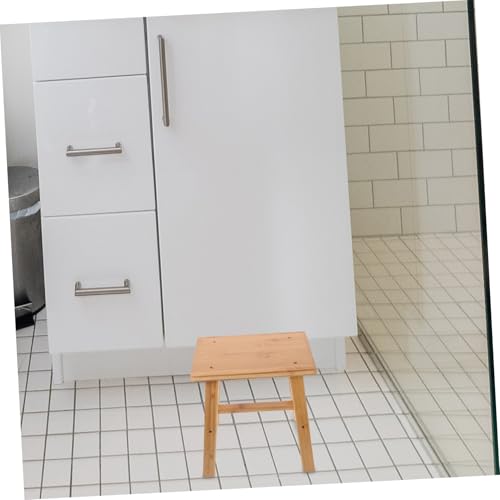 Taburete de madera ULTECHNOVO portátil para baños pequeños sin espacio 8
