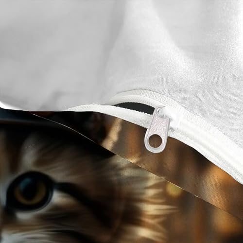 Housse de couette chat mécanique 200x200cm, cadeau idéal pour garçon