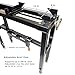 VKRP Enterprises Industrial Machinery Blacksmith Anvil Vise Base Stand with Adjustable legs and built-in Tool holder,Black