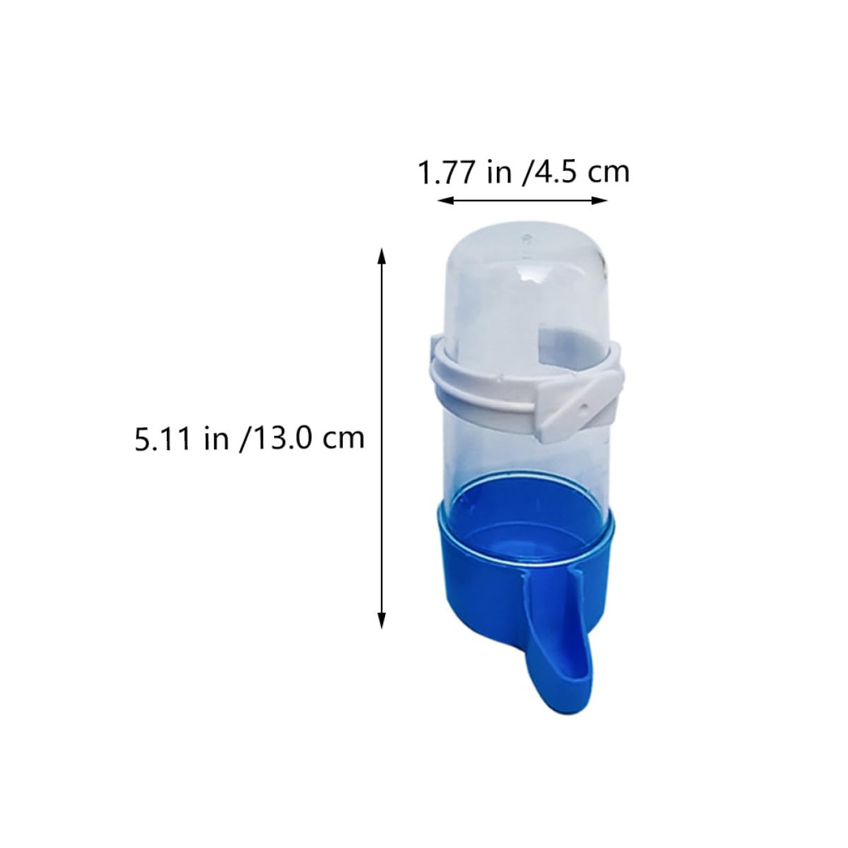 Toyvian Lot de 6 Abreuvoirs Automatiques pour Perroquets, Fontaine à Eau 240 ML en Plastique Solide, Outil d'alimentation en Eau pour Oiseaux en Cage, Accessoire Pratique Couleur - 3