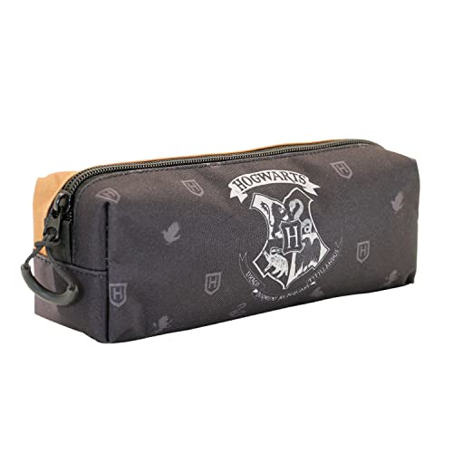 Karactermania Harry Potter Howgarts-Estuche Portatodo Cuadrado FAN, Negro, Talla única