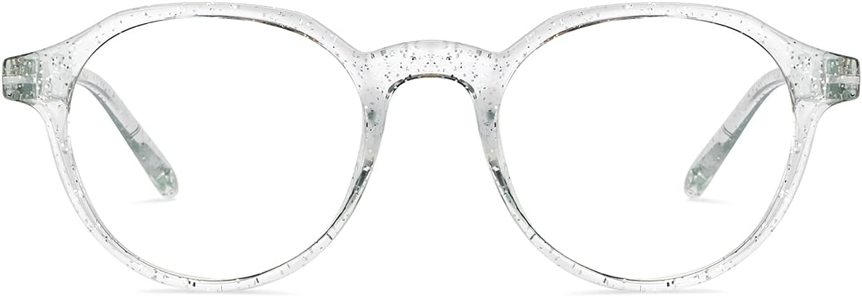 LENSKART BLUZero Power Blue Cut Computer Glasses | Transparent | Anti Glare, Lightweight & Blocks Harmful Rays | UV Protection Specs | Men & Women | Medium | LB E14060