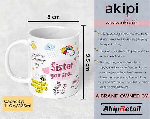 Image of Sister You are Special Mug for Your Amazing Sister ARM734 11oz Ceramic Coffee /Tea Cup - Gift for Raksha Bandhan, Birthdays, or Any Occasion