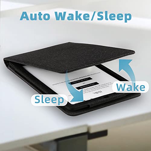 WALNEW Stojan pouzdro pro Kindle Paperwhite 11. generace (2021) Magnetická funkce Auto Sleep / Wake , multi úhlový ochranný kryt Cover se dvěma ručními popruhy pro Amazon Kindle Paperwhite 11th Gen