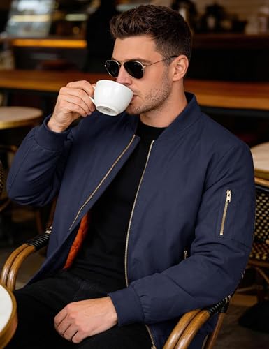 Image of MAGNIVIT Men's Bomber Jacket Casual Fall Winter Military Jacket and Coats Outwear