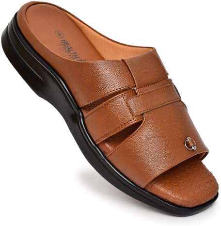 HEALTH FIT Extra Soft Diabetic & Orthopedic Slippers/Doctor Sole Chappal & Comfortable LightWeight Foortwear For Men's-702