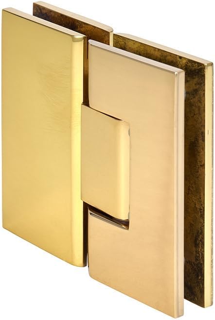 CRL Vienna 580 Series Brass Glass-to-Glass Hinge with Internal 5 Degree Pin