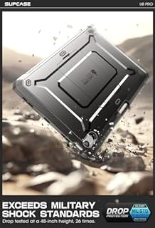 SUPCASE Cover per iPad Air 11 Pollici 7a generazione M3 2025, [con Proteggi Schermo e Supporto] Custodia per iPad Air 7a/6a/5a/4a Generazione (11/10.9 Pollici, 2025/2024/2022/2020),Nero