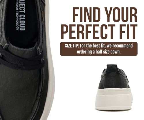 Image of Project Cloud Canvas Platform Loafers for Women Boat Shoes for Women (Dana)