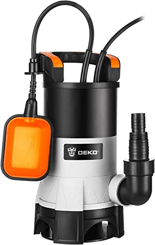DEKO 1HP 3698GPH 750W Submersible Sump Pump - Ideal for Flood Water Drainage and Removal