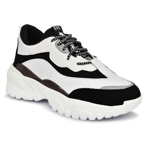 Image of SUSON Women's Synthetic Leather Sneakers Shoes
