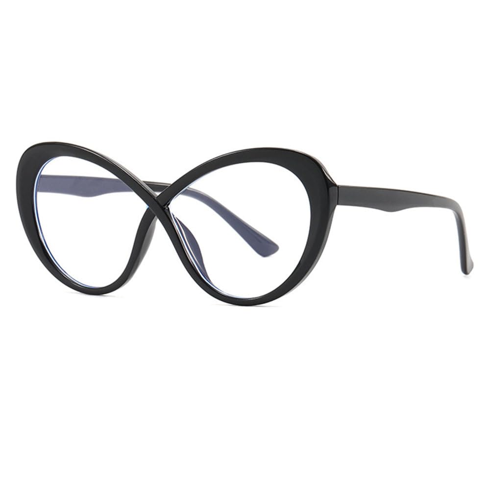 Montures de lunettes léopard tendance motif patchwork noir - 8