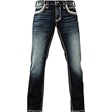  Affliction Jeans Ace Fleur Sarge Blau, 33