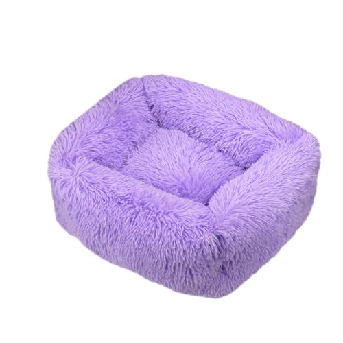 DOTBUY-SHOP Rettangolo Cuccia Cane Interno, Peluche Cuccia Gatto e Cane Ciambella Cuscino per Cani, Lavabile e Morbido Cuscino per Animale Domestico, per Cani Gatti (XS,Viola)