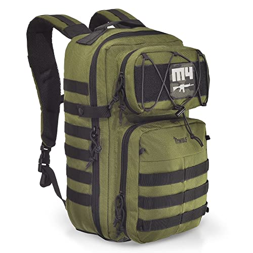 Mochila Militar Wolf Attack M4 Verde - Cordura® 1000D 1 413X2foBsKL