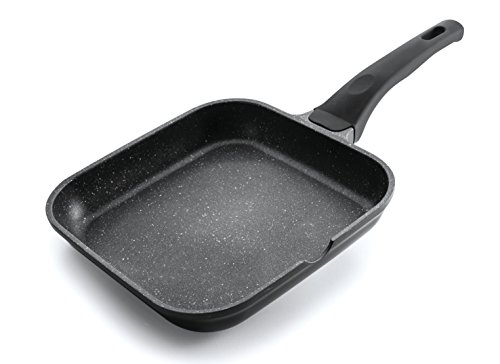 Grill Liso Eco Piedra En Oferta Lacor - 24127 - Asador Liso Eco Piedra 28 Cm - Negro