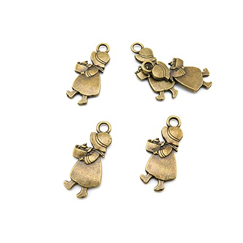 540 Pieces Jewelry Making Charms Findings Antique Bronze Brass Fashion