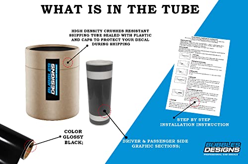 Rocker Side Stripes Decals Stickers Graphics Compatible With Ford Mustang All Generations (182B) #TOP3