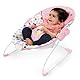Bright Starts, Disney Baby, Minnie Mouse Spotty Dotty, Babywippe Babyschaukel mit Vibrationen, maschinenwaschbarem Sitzpolster, rutschfesten Füßen, 2 Hängespielzeugen, 0-6 monate