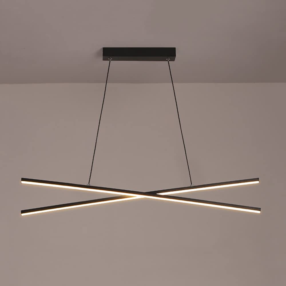 Lampe suspendue à bande LED tricolore avec intensité variable et hauteur réglable