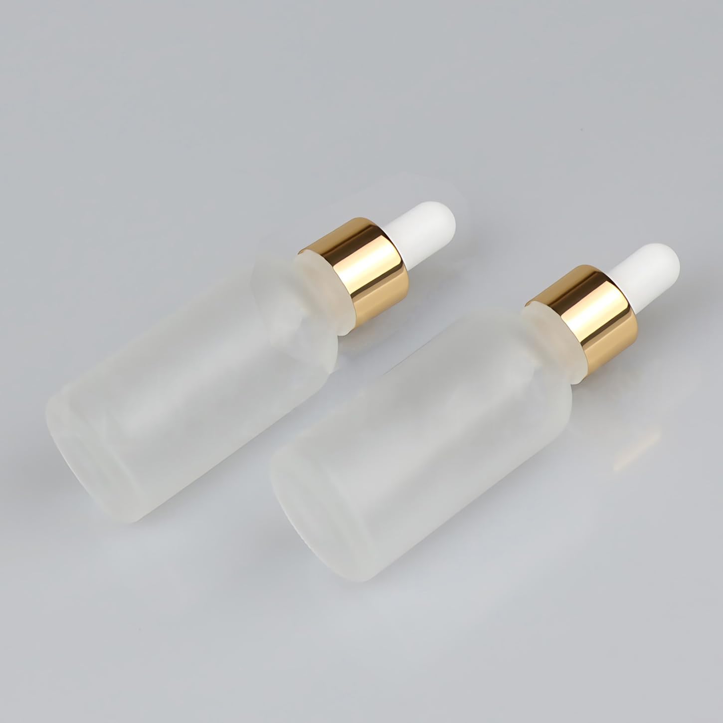 24 Stück 30ml Matt transparent glas Pipettenflasche, Leere Glasflasche mit Gold Pipette, Stichprobe Glaspipette Tropfflasche für Aromatherapie ätherische Öle