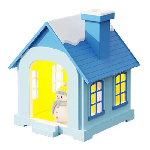 Humidificadores para el dormitorio,Humidificadores Cool Mist - House Shape Air Desktop Cool Mist Humidificador con luz nocturna - Humidificador Cool Mist para estudio, sala de estar, dormitorio