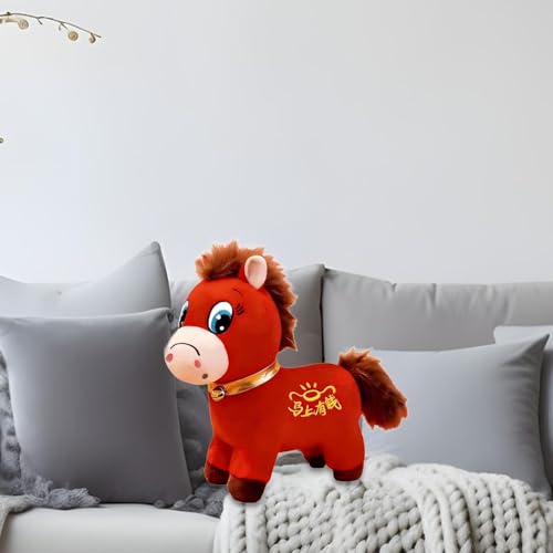 Peluche cheval 50 cm stable pour remplacer les décorations fragiles