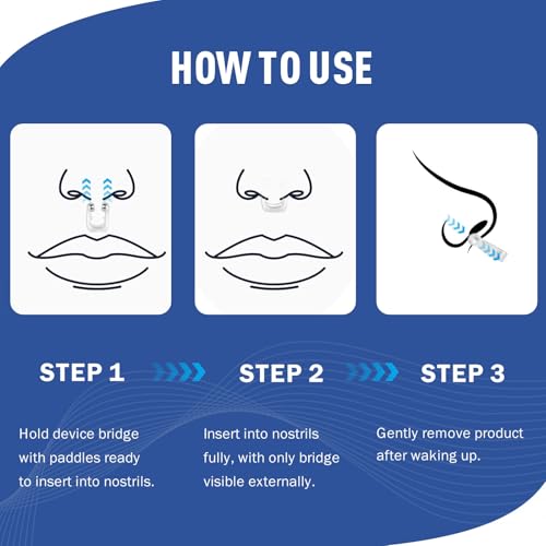 OHALEEP Anti Snoring Devices, Snore Stopper with Adjustable Magnet, Silicone Nose Clip Stop Snoring, Effective to Relieve Snoring, Snoring Solution for Comfortable and Quieter Sleep, Clear, M