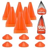 Soccer Cones Set, 24Pcs 9