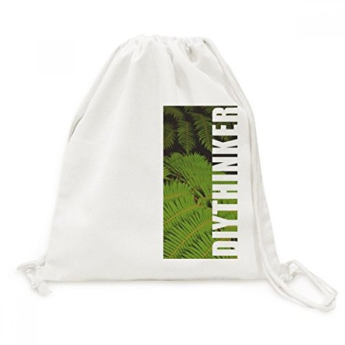 Sac à dos toile léger imprimé plante verte pour soulager le dos