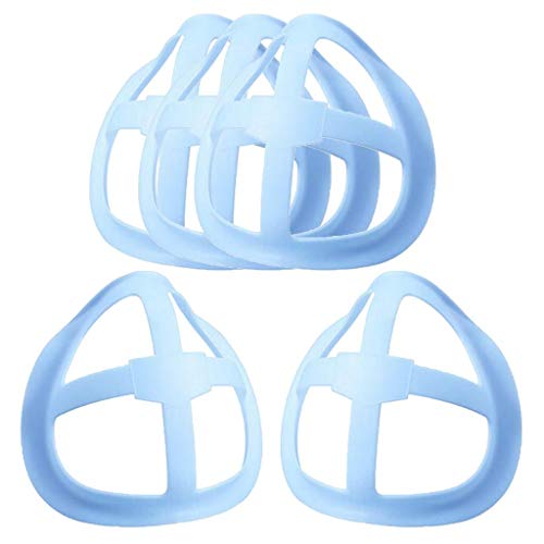 gazechimp Suporte De Proteção Para Batom 5/10 Reutilizável 3D Para Máscara Facial Respirável - Azul