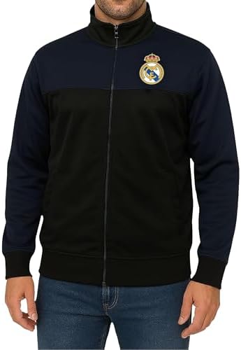 Icon Sports Officially Licensed Mens Soccer Track Jacket – Full Zip Active Top – Lightweight Football Club Team Apparel