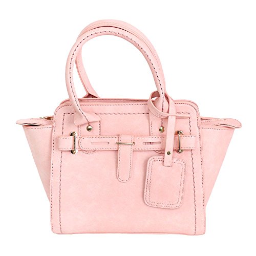 [LUPIS] ハンドバッグ ショルダーバッグ レディース 2way フェイクレザー ベルト お出かけ 高見え かわいい/ピンクのサムネイル