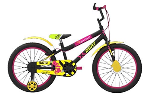 Buy GANG XBEAT Kids Cycle, Steel Rim with Tyre-Tube (Black & Pink, 20 ...