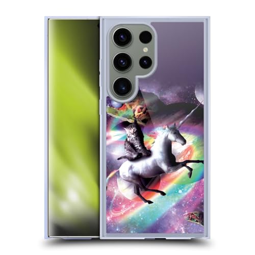 Coque Samsung S24 Ultra MagSafe Fine Antirayure Chat Espace Licorne