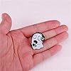 Cartoon Cute Ghost Enamel Pin Ghost Music CD Brooch Lapel Pin Badge Funny Jewelry Halloween Horror Enamel Brooch for Women Men Boys Girls #4