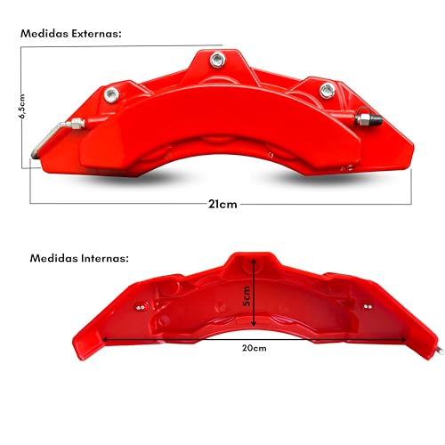 Capa Pinça De Freio Corolla Todos 4 Pç (Vermelho)