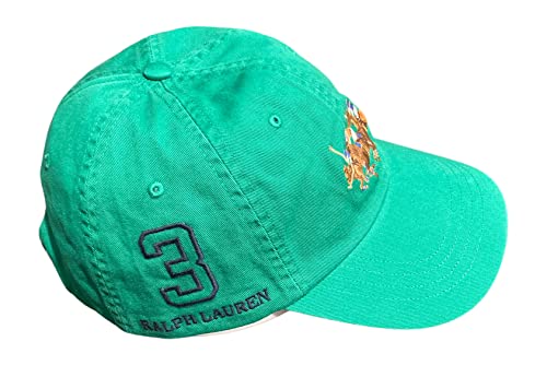 POLO RALPH LAUREN Men's Polo Match Baseball Cap Green Leather Strap2