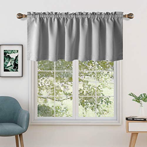 EcoDrapes Blackout Valance Curtain for Kitchen,Bathroom, Living Room, Cafe, Room