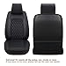 LUCKYMAN CLUB Car Seat Covers for 2 Front Seat Fit Most Sedan SUV Truck - Fit Chevy Cruze Equinox Malibu Impala Silverado Airbag Compatible （Black 2 pcs