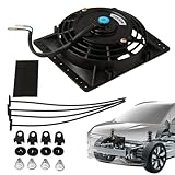 Electric Radiator Fan - Radiator Fan Assembly | 6 Inch Slim Powerful Car Radiator Cooling Fan, 12V 80W CFM High-Performance Cooling Radiator Fan With Mount Kit, For Radiator Engine