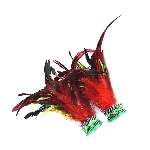 BESPORTBLE 2Pcs Sports Shuttlecocks for Foot Exercise Game Traditional Chinese Jianzi Fun for Adults Drop Resistant Outdoor Activity