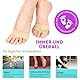 Mittelfußpolster aus Silikongel mit Stofffutter | lindert Schmerzen und Druck am Vorderfuß | ideal für unbequeme Fersen und Schuhe (Large (42-46))