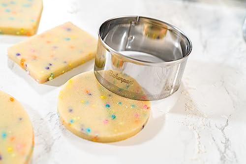 Bakerpan Stainless Steel Round Cookie Cutter Biscuit (2 Inch & 3 Inch) #TOP3