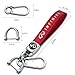 Comburvo Leather Car Keychains, Car Keychain Ring Accessories,for Infiniti QX50 Q50 Q70 Q70L Q60 QX30 QX60 QX80 Series Home Gifts Keyrings Red